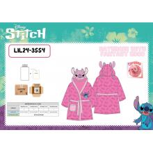 Lilo & Stitch Girl Bathrobe With Fantasy Hood 3-4.5-6.7-8.9-10A — Pack de 4 unidades