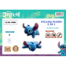 Stitch Blue Pillow em peluche 2 In 1 (45 cm X 28 cm) LIL36