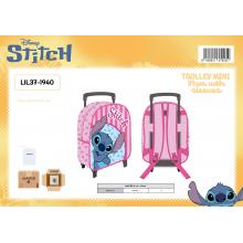 Stitch Pink Trolley Mini 31 cm With Sleeves