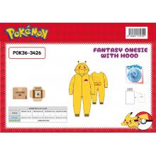 Pokemon Onesie With Fantasy Hood 3-4.5-6.7-8.9-10A — Pack de 6 unidades