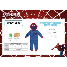 Spider-Man Onesie With Fantasy Hood 3-4.5-6.7-8.9-10A — Pack de 6 unidades