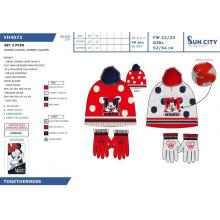 Gorro com luvas Minnie 81%PE 19%ACRY