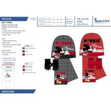 Minnie Gorro com luvas com cachecol Multi Composition