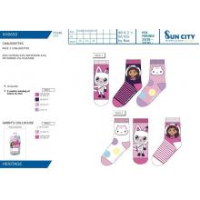 Meias Gabby's Dollhouse 62%CO23%PE13%PA2%EL — Pack de 12 unidades