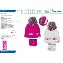 Gorro com luvas Barbie 100%ACRYLIQUE