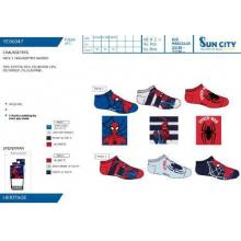 Spider-Man conjunto de 3 Soquetes 23/26 27/30 31/34 — Pack de 12 unidades