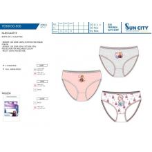 Caixa 3 Slips Frozen 100%COTON — Pack de 6 unidades