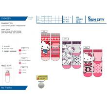 Meia Antiderrapante Hello Kitty — Pack de 24 unidades