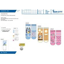 Meia Antiderrapante Bluey — Pack de 24 unidades