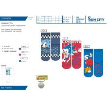 Meia Antiderrapante Sonic — Pack de 24 unidades