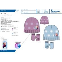Gorro com luvas Frozen