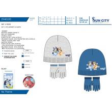 Gorro com luvas Bluey